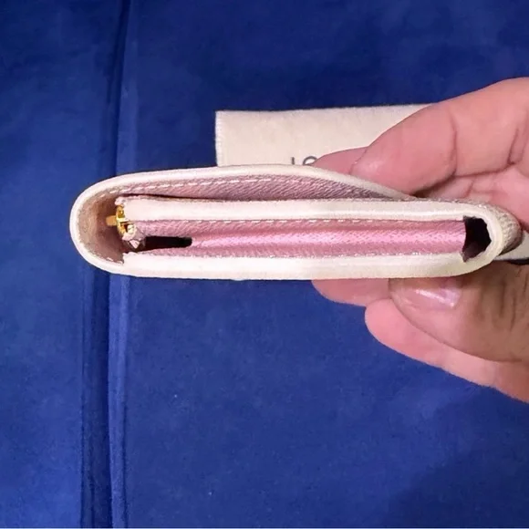 Louis Vuitton Rosalie Coin Purse Damier Azur in Rose Ballerine Pink - Picture 4 of 10